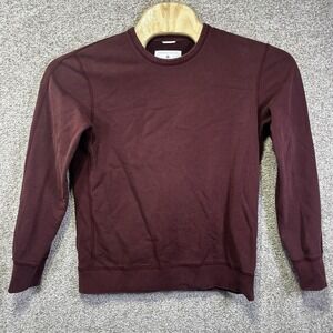Reigning Champ Sweatshirt Mens Medium Red Cotton Crewneck Pullover Logo Canada